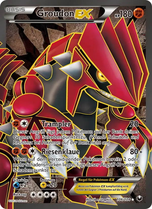 Groudon-EX - 106
