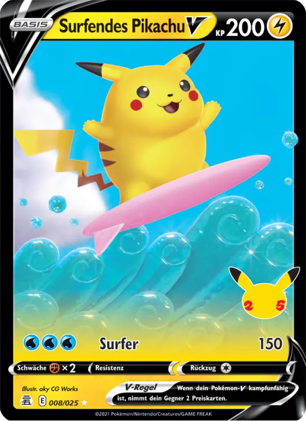 Surfendes Pikachu V - 8