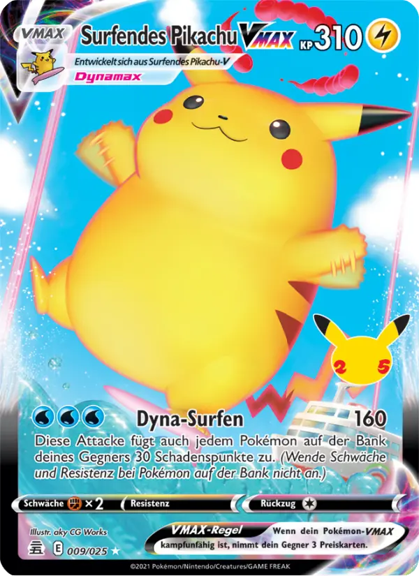 Surfendes Pikachu VMAX - 9