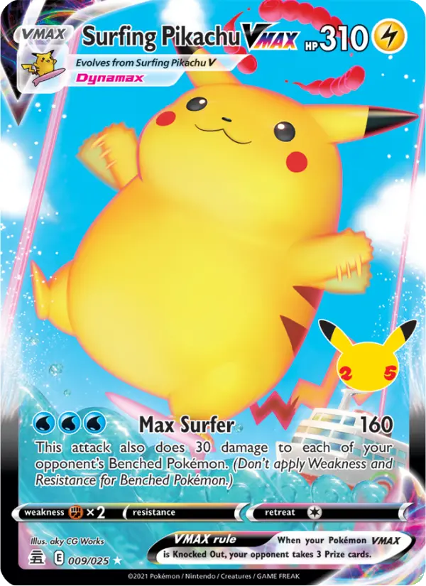 Surfing Pikachu VMAX - 9