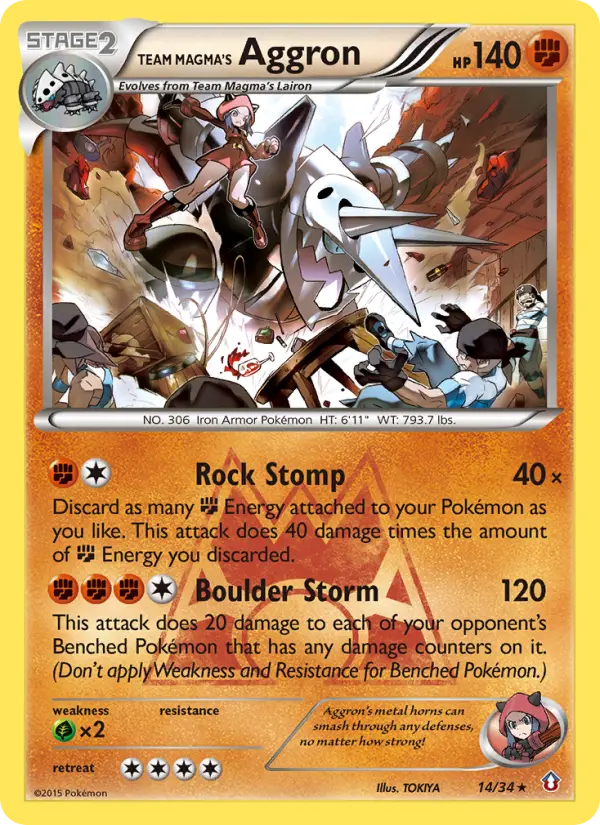 Team Magma's Aggron - 14