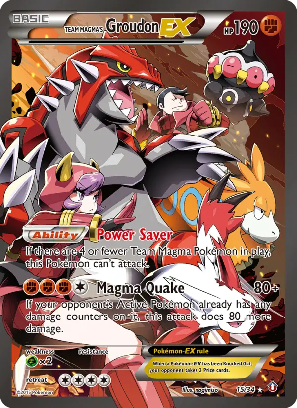 Team Magma's Groudon EX - 15