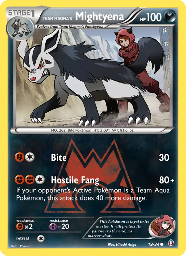 Team Magma's Mightyena - 19