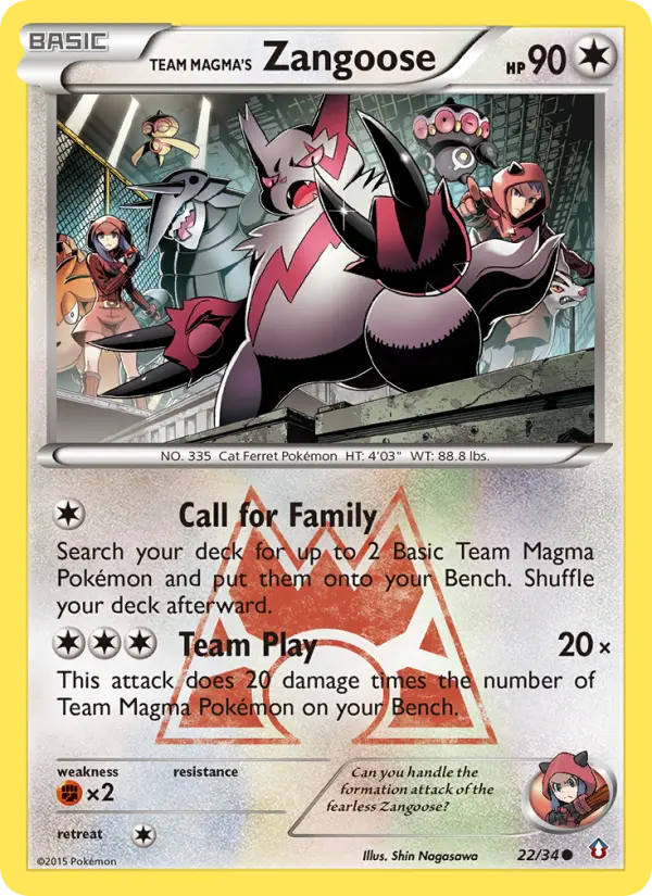 Team Magma's Zangoose - 22