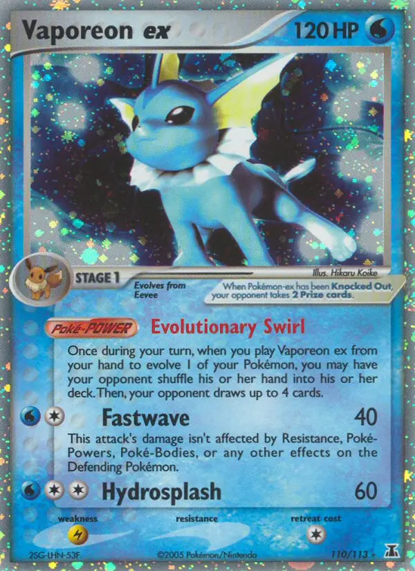 Vaporeon ex - 110