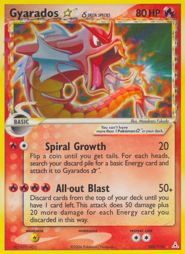 Gyarados Star δ - 102