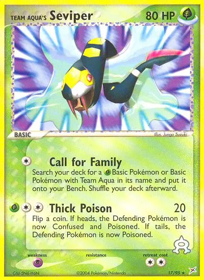 Team Aqua's Seviper - 17