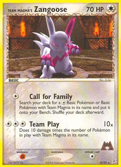 Team Magma's Zangoose - 23