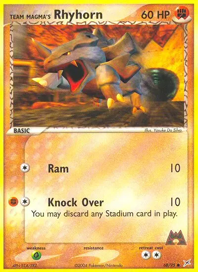 Team Magma's Rhyhorn - 68