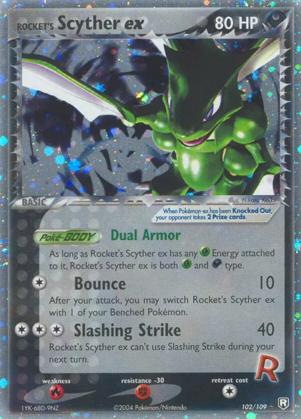 Rocket's Scyther ex - 102