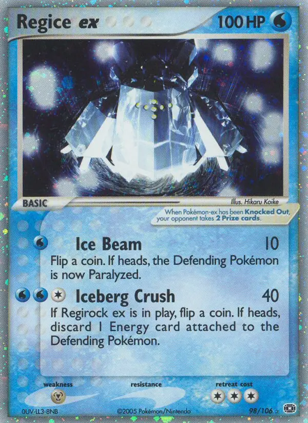 Regice ex - 98