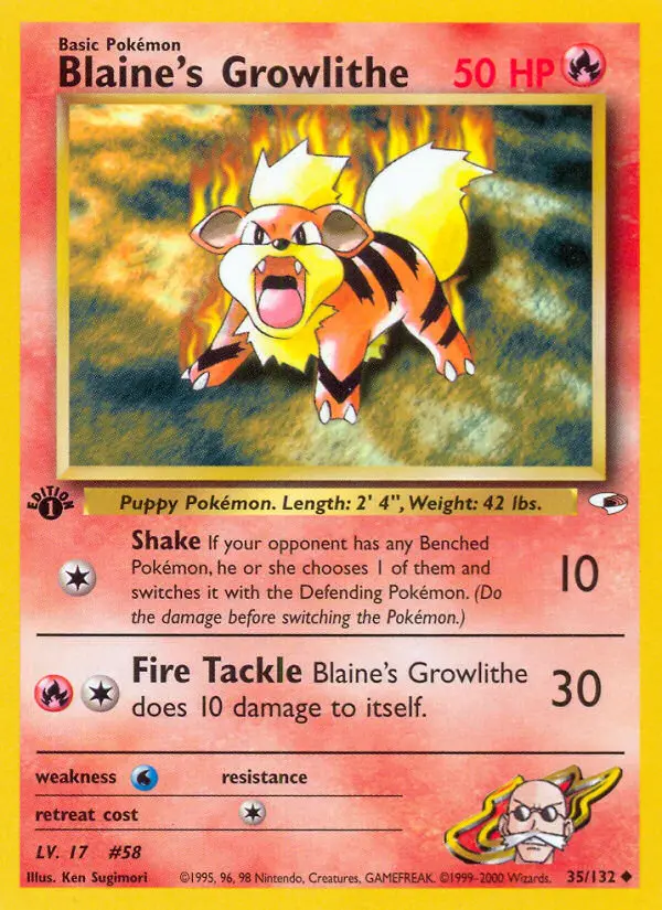 Blaine's Growlithe - 35