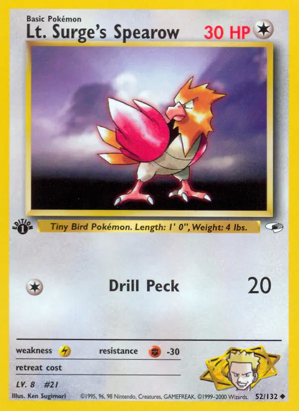 Lt. Surge's Spearow - 52