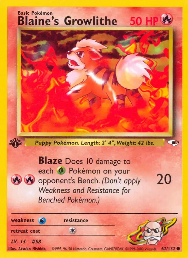 Blaine's Growlithe - 62