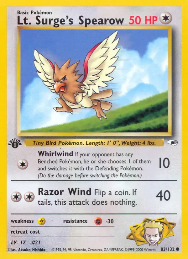Lt. Surge's Spearow - 83