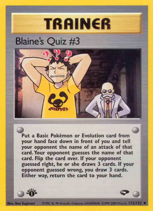 Blaine's Quiz #3 - 112