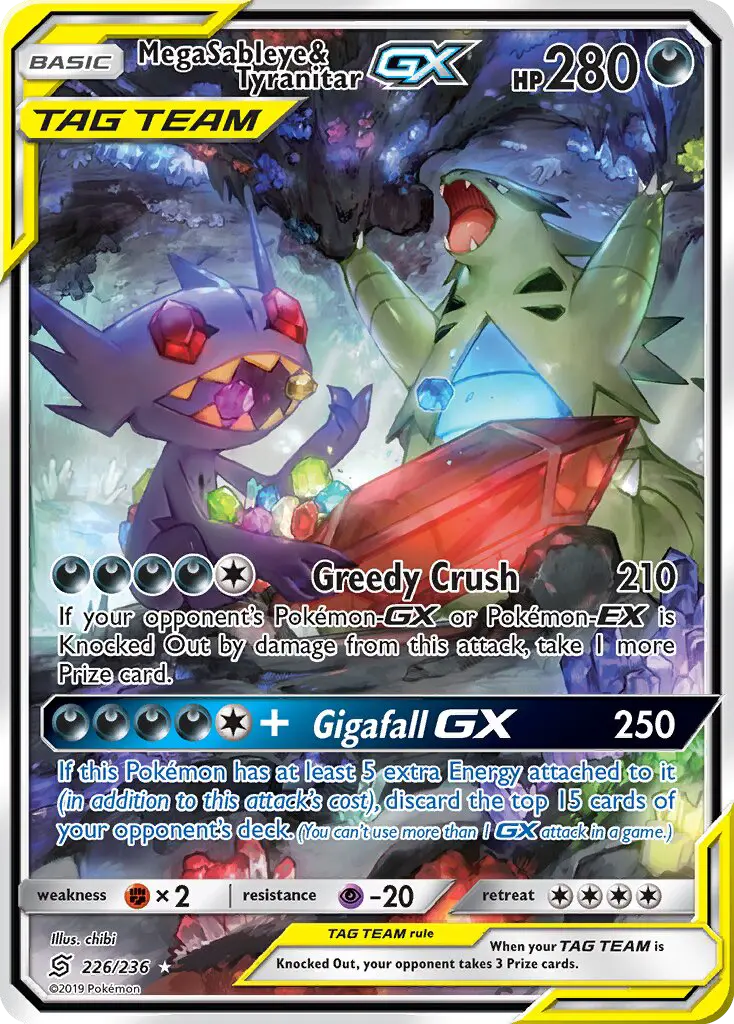 Mega Sableye & Tyranitar GX - 201