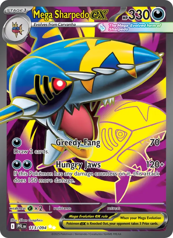 Mega Sharpedo ex - 113