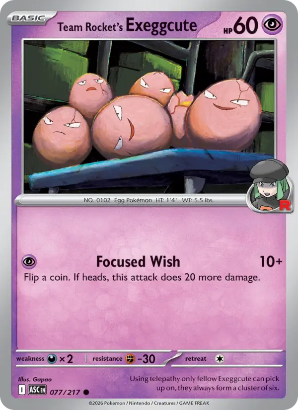 Team Rocket's Exeggcute - 077
