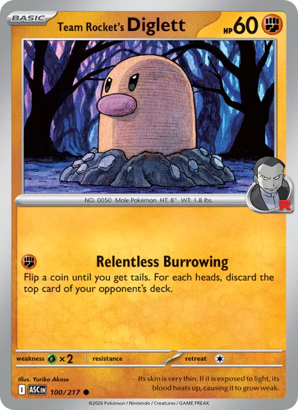 Team Rocket's Diglett - 100