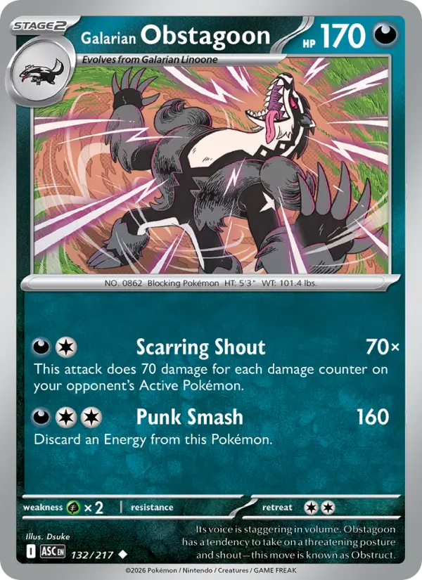 Galarian Obstagoon - 132