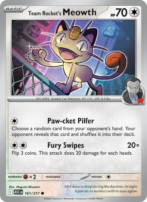 Team Rocket's Meowth - 161
