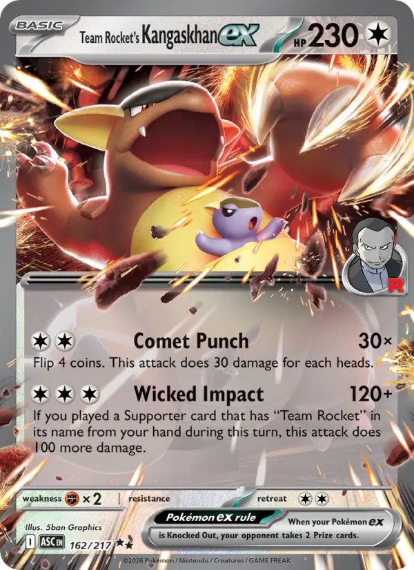 Team Rocket's Kangaskhan ex - 162