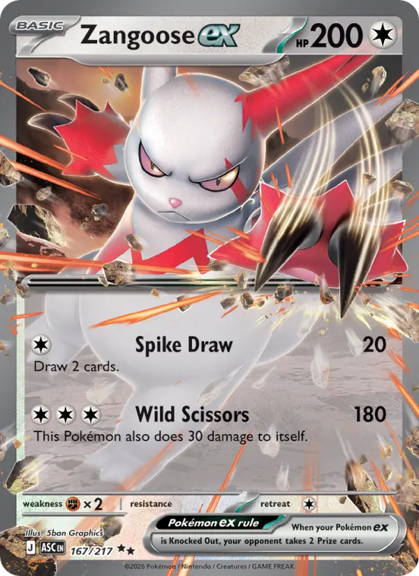 Zangoose ex - 167