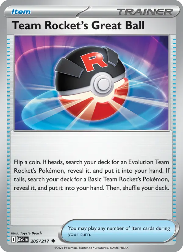 Team Rocket's Great Ball - 205