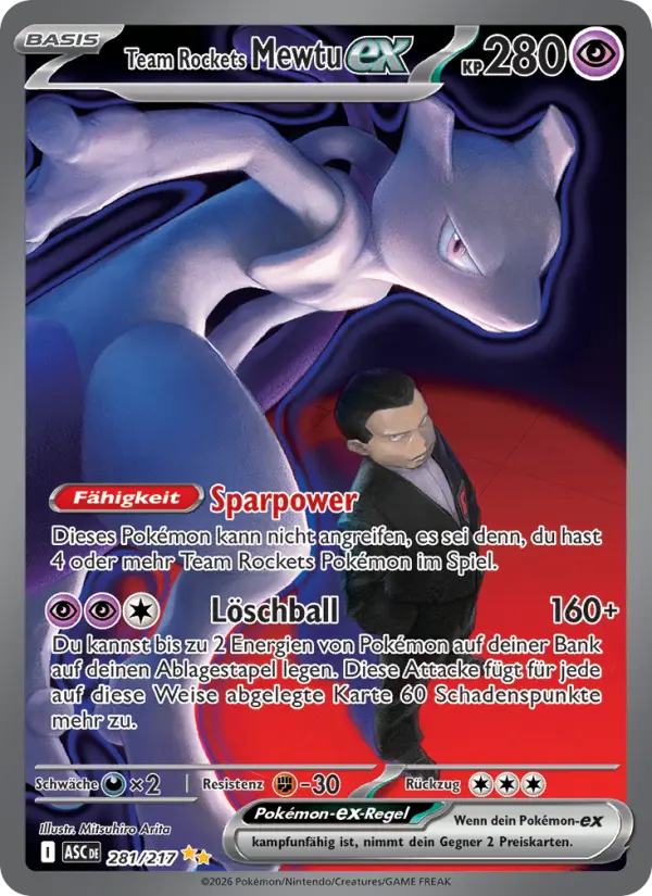 Team Rockets Mewtu-ex - 281