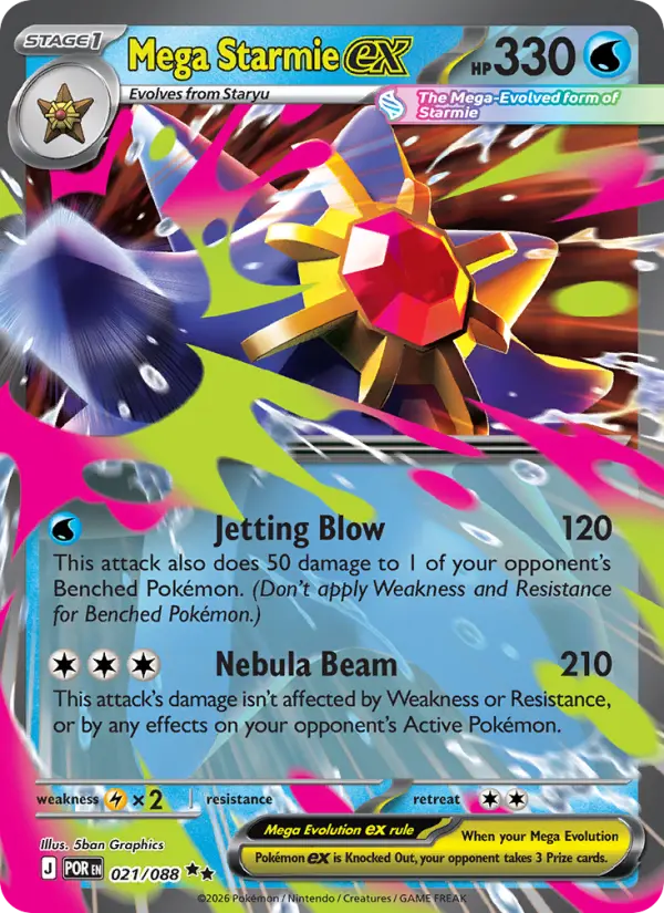 Mega Starmie ex - 021