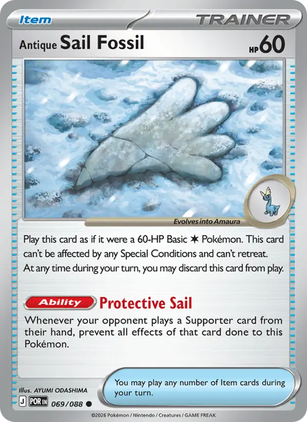 Antique Sail Fossil - 069