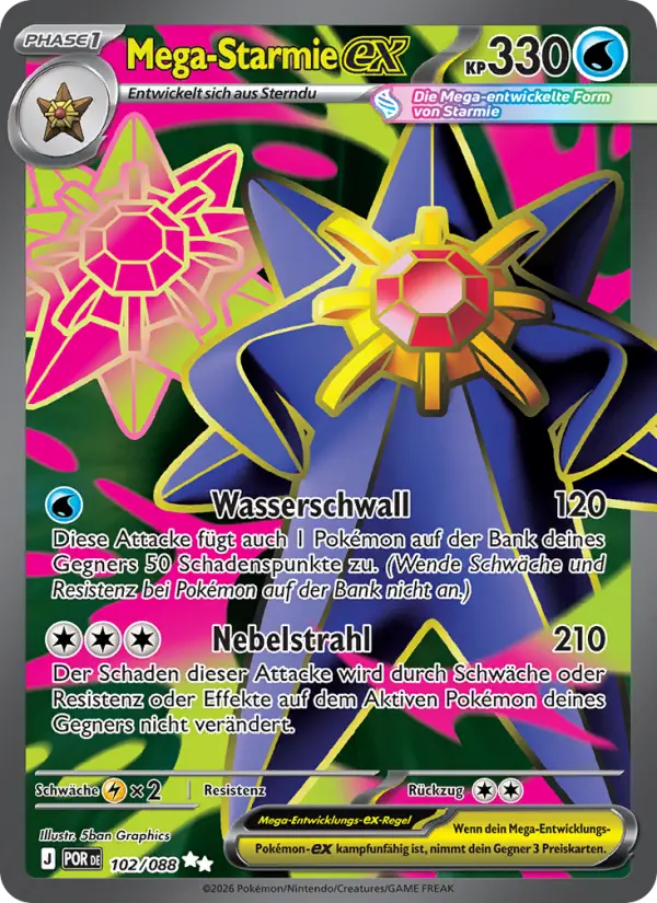 Mega-Starmie-ex - 102