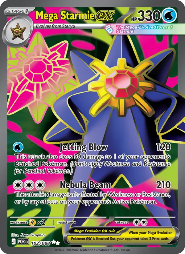 Mega Starmie ex - 102