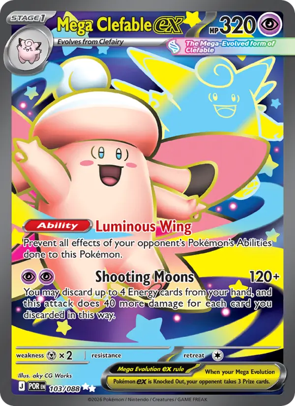 Mega Clefable ex - 103