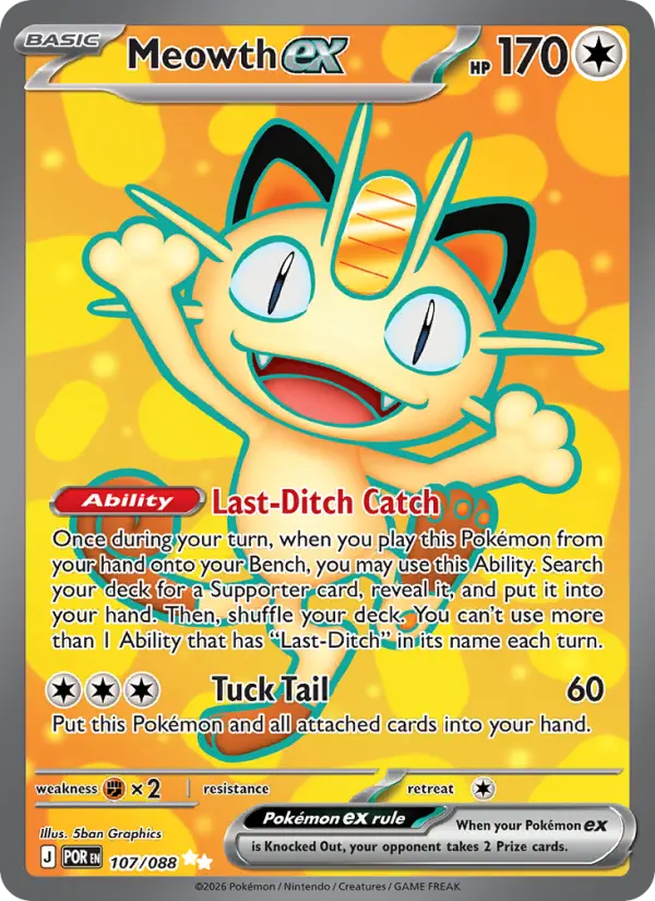 Meowth ex - 107