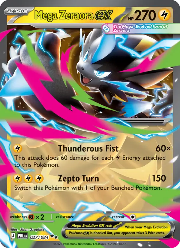 Mega Zeraora ex - 027