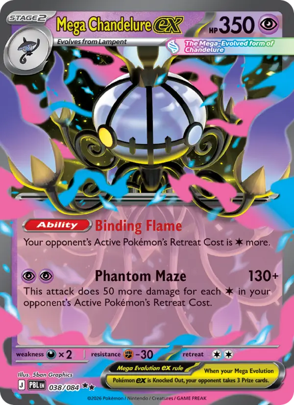 Mega Chandelure ex - 038