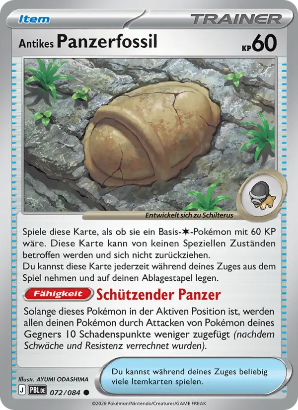 Antikes Panzerfossil - 072