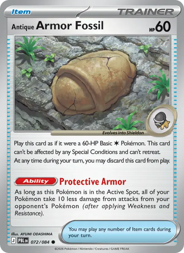 Antique Armor Fossil - 072