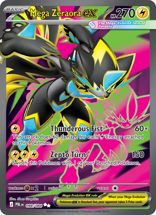 Mega Zeraora ex - 098