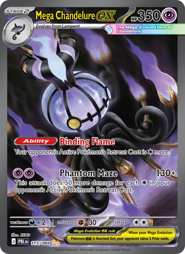 Mega Chandelure ex - 115