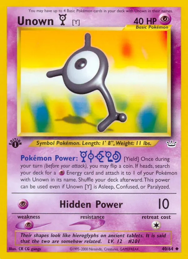 Unown [Y] - 40
