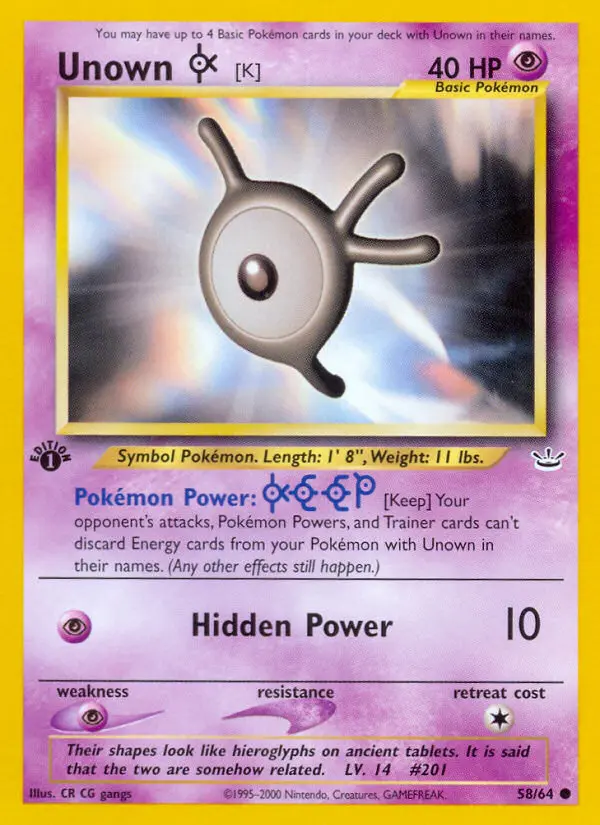 Unown [K] - 58