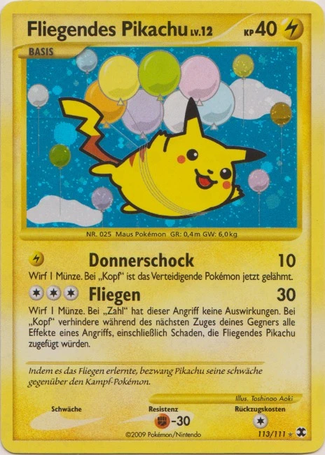 Fliegendes Pikachu - 113