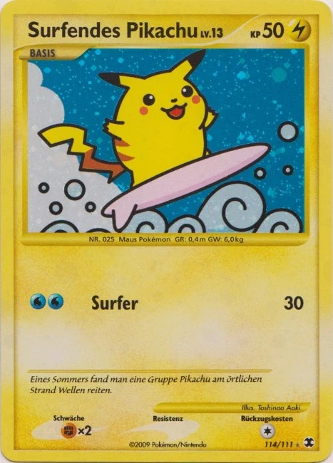 Surfendes Pikachu - 114