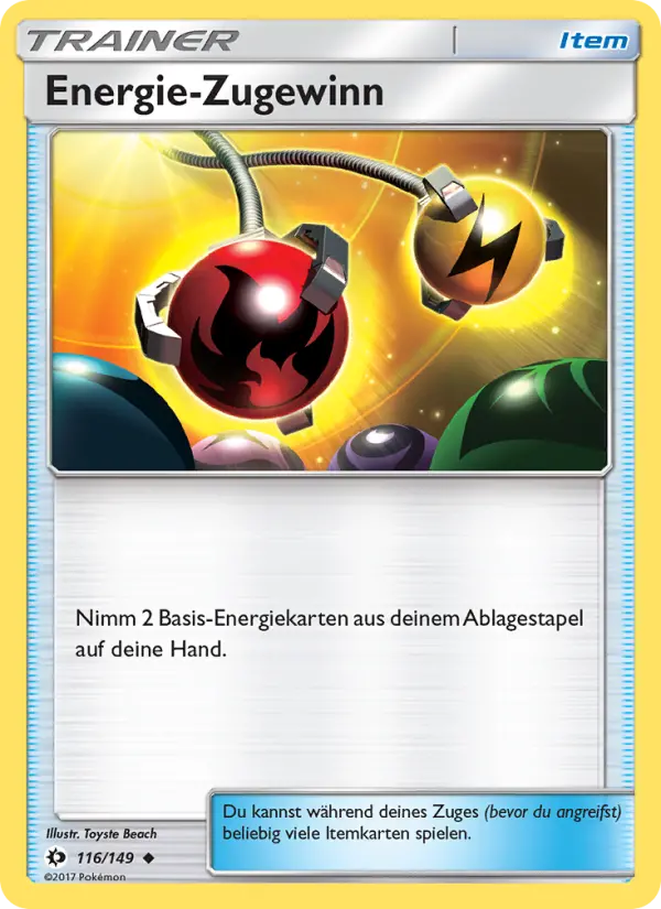 Energie-Zugewinn - 116