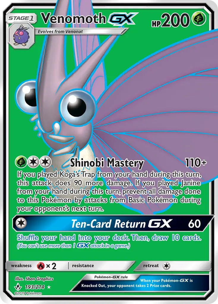 Venomoth GX - 193