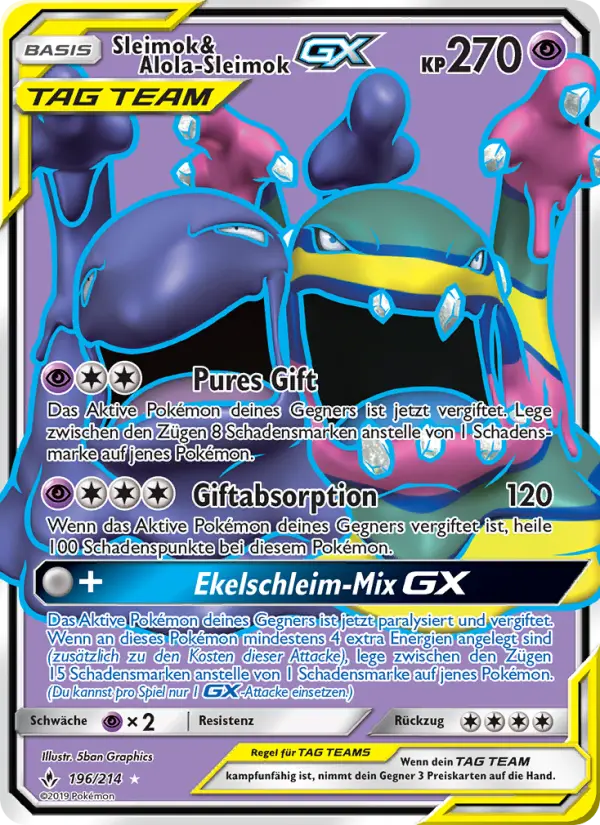 Sleimok & Alola-Sleimok GX - 196