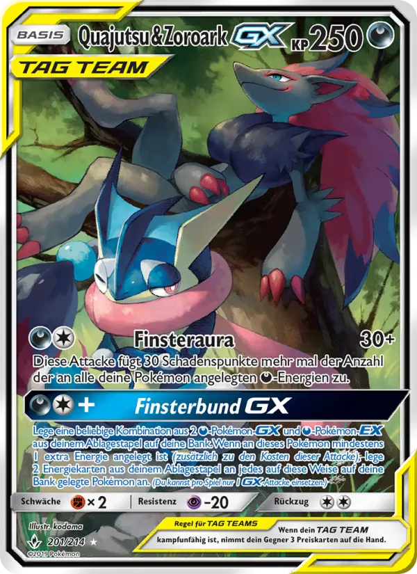 Quajutsu & Zoroark GX - 201